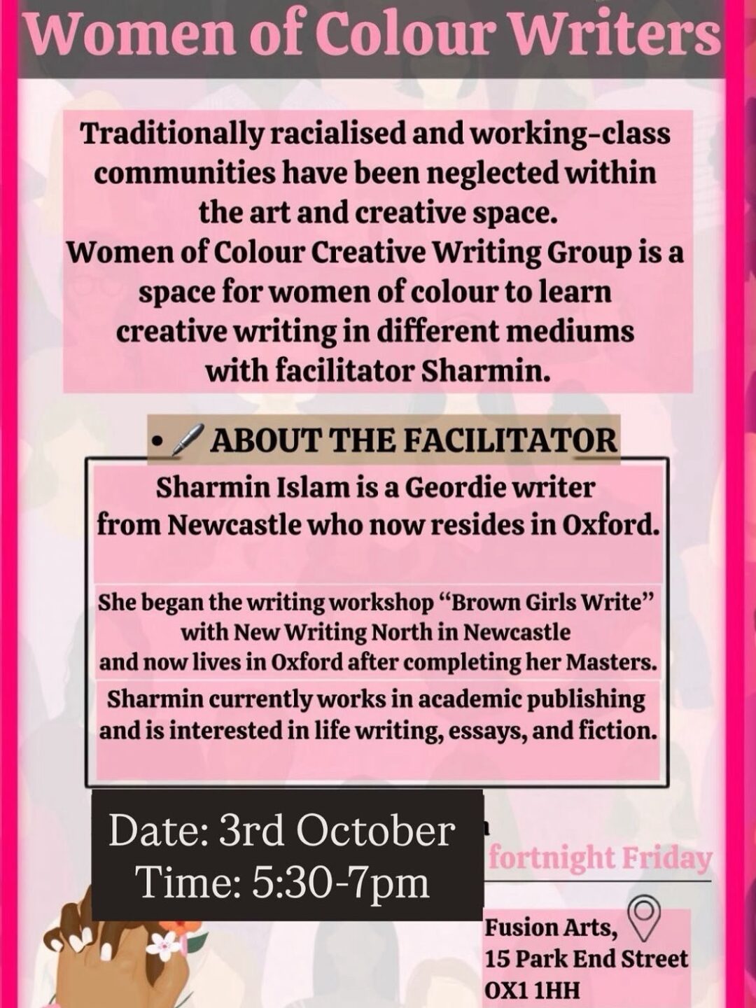 Women of Colour Creative Writing Session