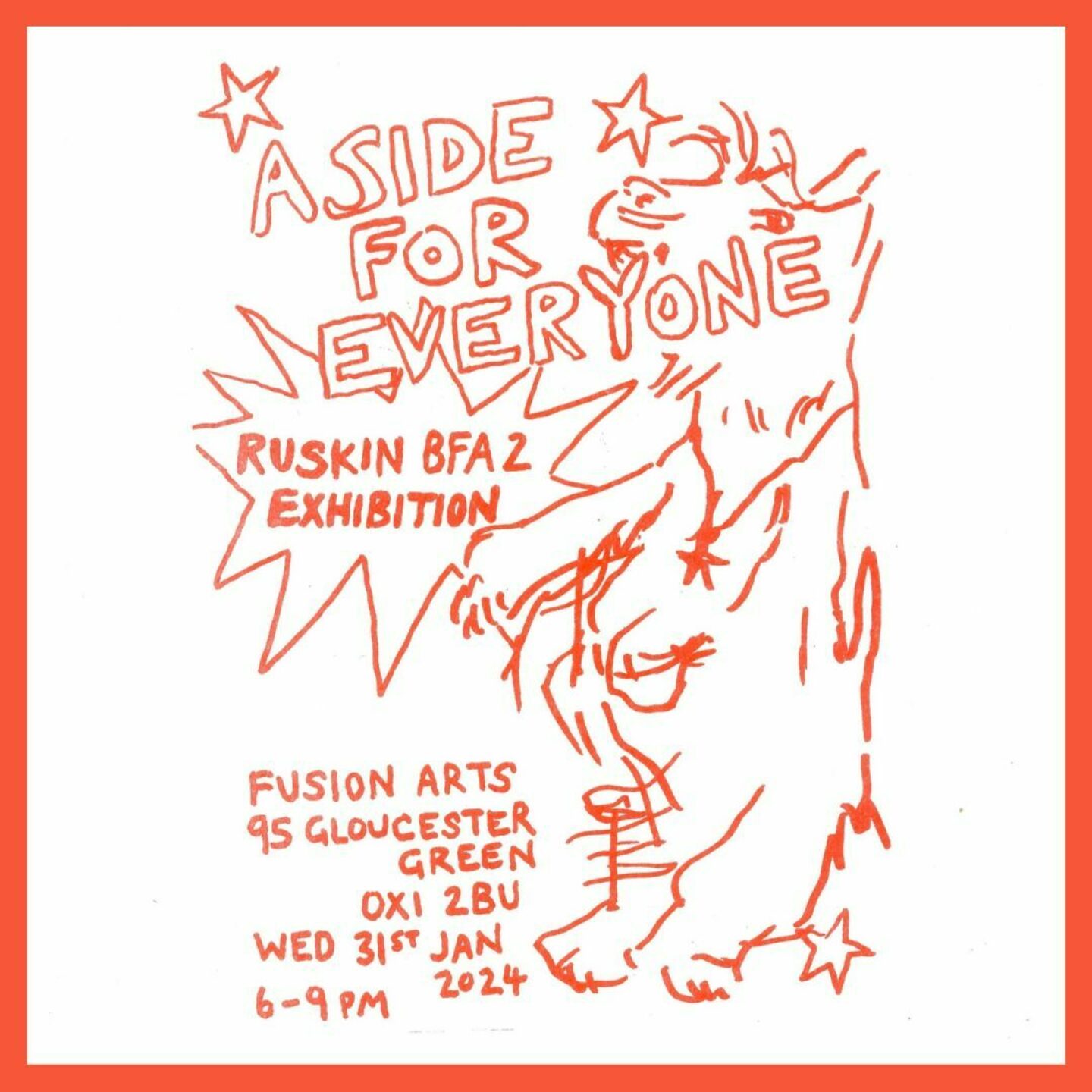 Aside for Everyone: An exhibition by 2nd year students at Ruskin School of Art