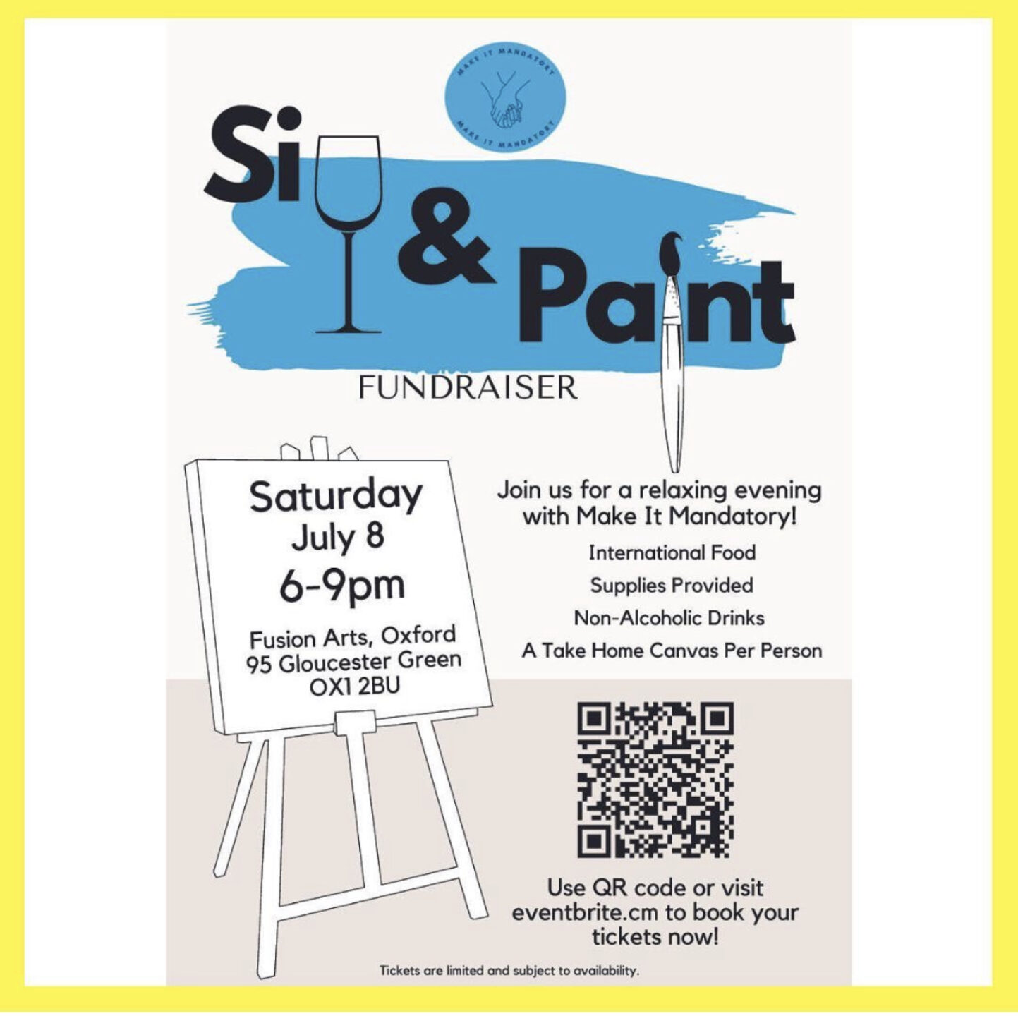 Sip & Paint fundraiser
