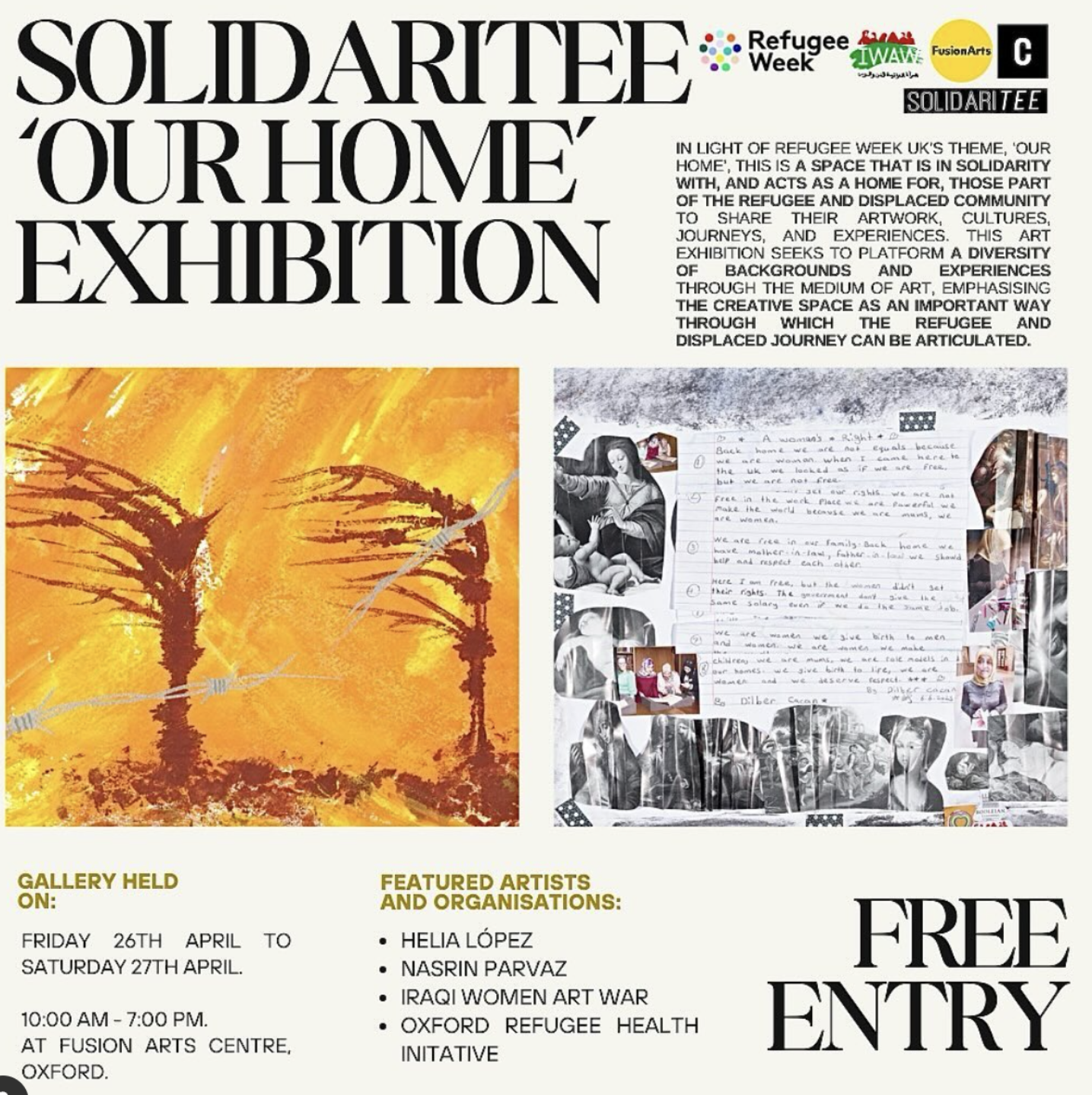 SolidariTee Art Exhibition, ‘Our Home’