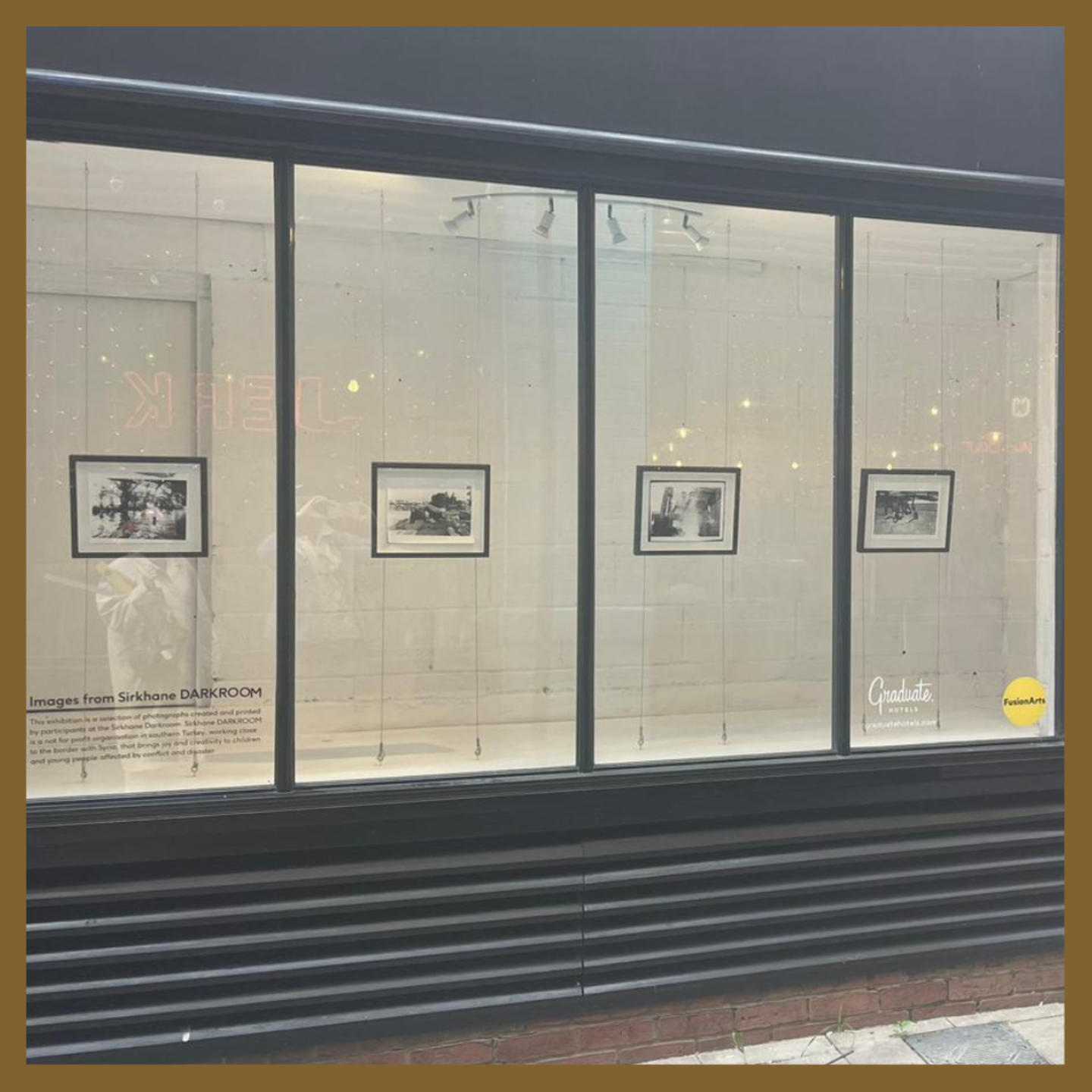 Images from Sirkhane Darkroom at Fusion Arts Window Galleries